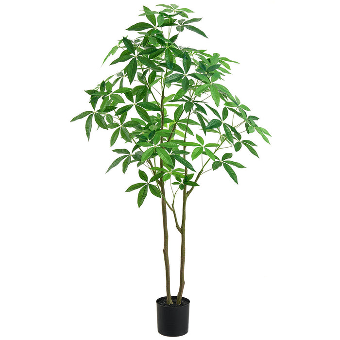 plastic money tree 6' Silk Money Tree w/Plastic Pot -Green
