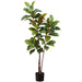 4'11" Silk Magnolia Leaf Tree w/Pot -Green (pack of 4) - LTM279-GR