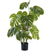 4' Split Philodendron Monstera Silk Plant w/Pot -Green (pack of 2) - LTM334-GR