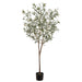6' Silk Olive Tree w/Berries & Pot -Green/Gray (pack of 2) - LTO016-GR/GY