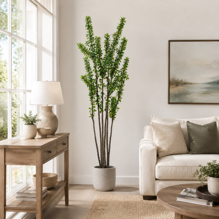 7' Ocotillo Desert Coral Artificial Tree w/Plastic Pot -Green - LTO220-GR