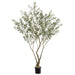 6'11 Olive Leaf Silk Tree w/Plastic Pot -Green - LTO275-GR