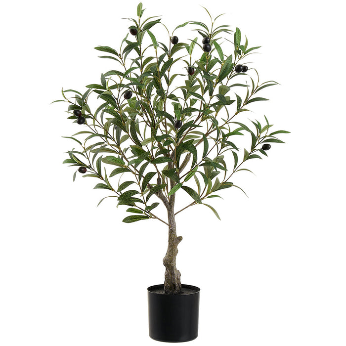 2'4" Olive With Berries Silk Tree w/Pot -Green (pack of 6) - LTO282-GR