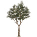 9'10" Olive Leaf & Berries Silk Tree w/Metal Plate Base -Green - LTO727-GR