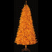 7'Hx44"W PVC Mini Leaf Pencil Artificial Christmas Tree, LED Pre-Lit -Orange - LTP014-OR