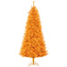 7'Hx44"W PVC Mini Leaf Pencil Artificial Christmas Tree, LED Pre-Lit -Orange - LTP014-OR