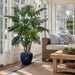 5'10" Selloum Philodendron Leaf Silk Plant w/Plastic Pot -Green - LTP022-GR