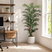 7' Tropical Areca Silk Palm Tree w/Pot -Green (Pack of 2) - LTP107-GR