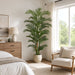 7' Tropical Areca Silk Palm Tree w/Pot -Green (Pack of 2) - LTP107-GR