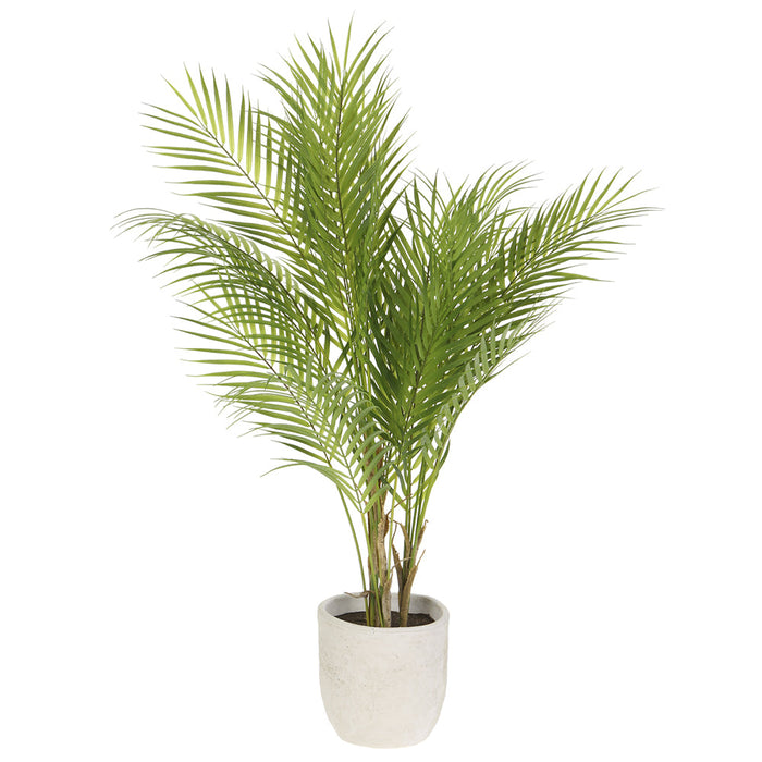 3'6" Areca Silk Palm Tree w/Cement Pot -Green (pack of 2) - LTP108-GR