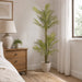 5'2" Silk Areca Palm Tree w/Cement Pot -Green - LTP110-GR