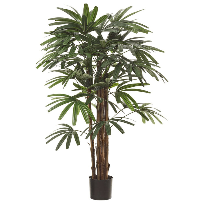 3'11" Rhapis Silk Palm Tree w/Pot -Green (pack of 2) - LTP113-GR