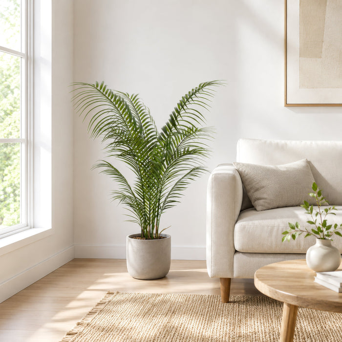 4' Areca Silk Palm Tree w/Pot -Green (Pack of 2) - LTP163-GR