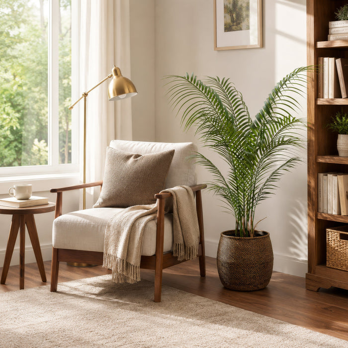 4' Areca Silk Palm Tree w/Pot -Green (Pack of 2) - LTP163-GR