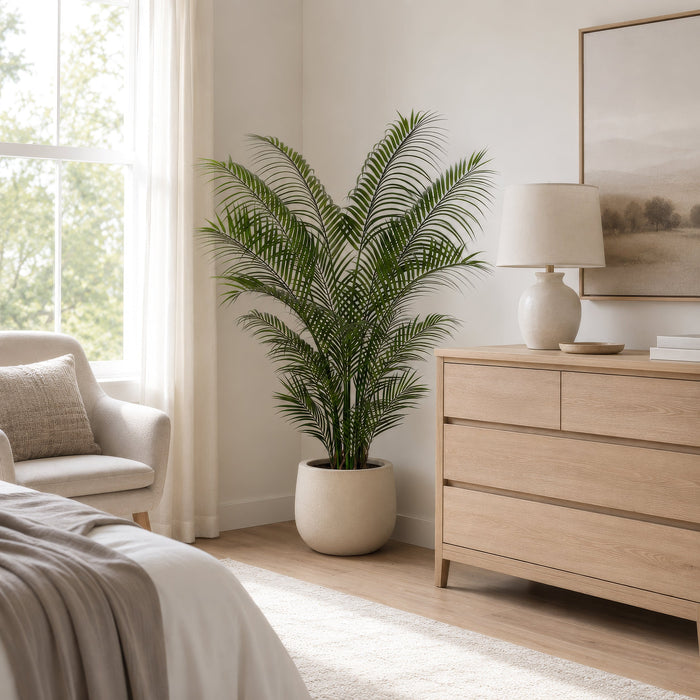 5'2" Areca Silk Palm Tree w/Pot -Green (Pack of 2) - LTP164-GR