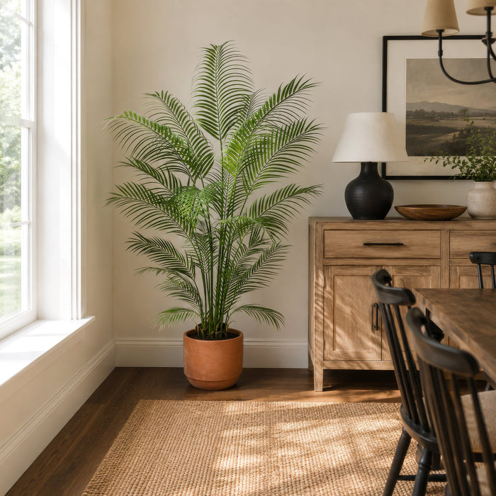 6' Areca Faux Palm Tree w/Pot -Green - LTP165-GR