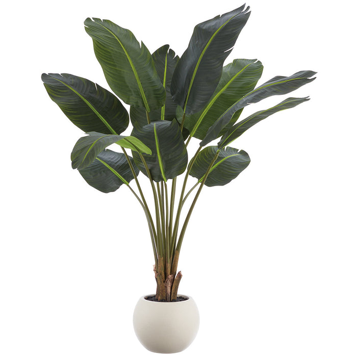 5' Travelers Faux Palm Tree w/Plastic Pot -Green (Pack of 2) - LTP225-GR