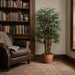 5' Hawaiian Rhapis Silk Palm Tree w/Pot -Green (Pack of 2) - LTP360-GR