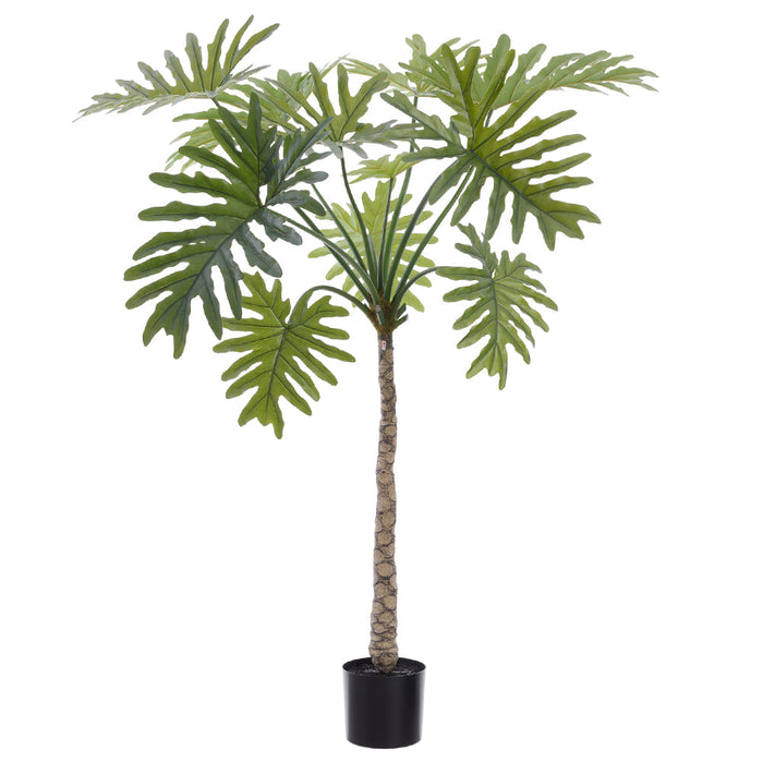 palm philodendron 5'3" Silk Philodendron Selloum Palm Tree w/Pot -Green (Pack of 2)