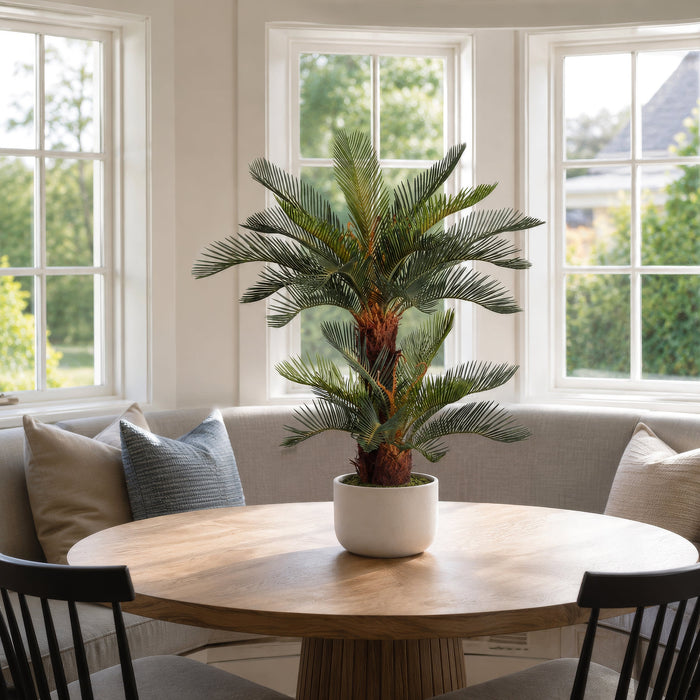 32" Sago Cycas Artificial Palm Tree w/Pot -Green - LTP672-GR