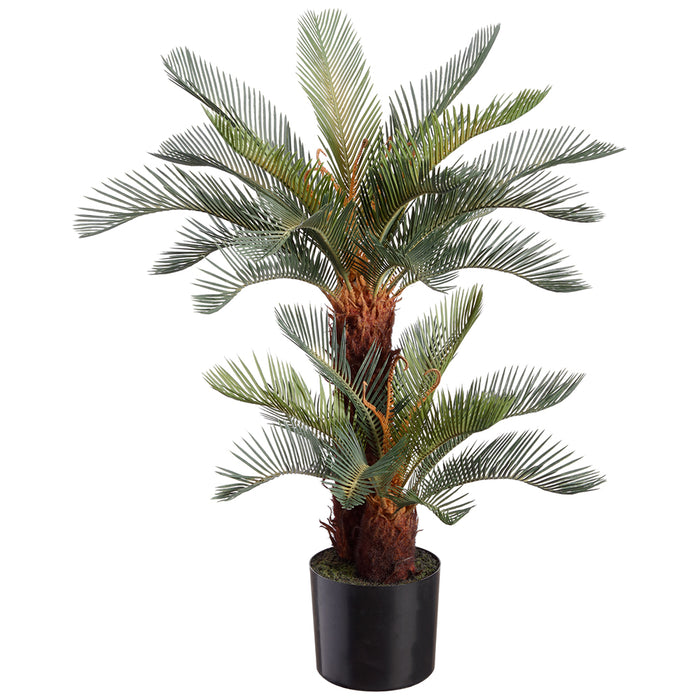 32" Sago Cycas Artificial Palm Tree w/Pot -Green - LTP672-GR