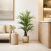 4'7" Silk Tropical Areca Palm Tree w/Plastic Pot -Green (Pack of 2) - LTP725-GR