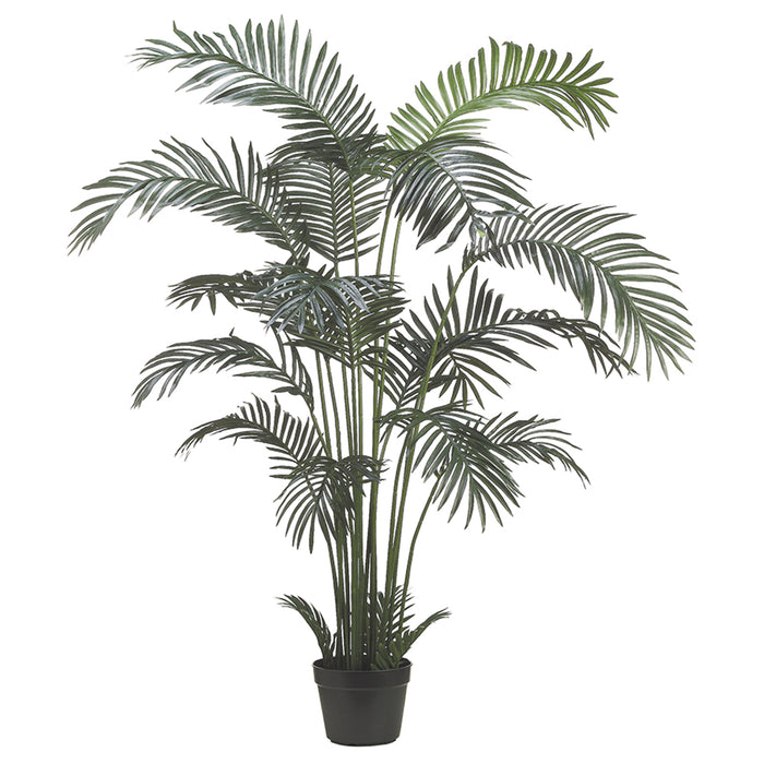 fake areca palm plant 6' Areca Silk Palm Tree w/Plastic Pot -Green (Pack of 2)