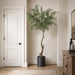 6'10" Italian Ruscus Silk Tree w/Plastic Pot -Green/Gray - LTR146-GR/GY