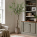 6'10" Italian Ruscus Silk Tree w/Plastic Pot -Green/Gray - LTR146-GR/GY