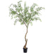 6'10" Italian Ruscus Silk Tree w/Plastic Pot -Green/Gray - LTR146-GR/GY
