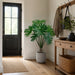 5' Selloum Philodendron Silk Plant w/Pot -Green - LTS234-GR
