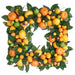 18" Artificial Lemon, Lime & Orange Fruit Hanging Wreath -Yellow/Orange - LVX164-YE/OR