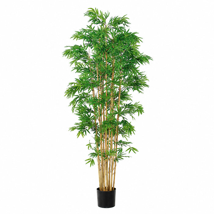 6' Japanese Bamboo Silk Tree w/Pot -3,360 Leaves -2 Tone Green - LZB052-GR/TT