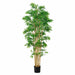6' Japanese Bamboo Silk Tree w/Pot -3,360 Leaves -2 Tone Green - LZB052-GR/TT