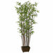 6' Bamboo Wall Silk Tree w/Wood Container -1,276 Leaves -Green - LZB728-GR
