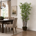 6' Bamboo Wall Silk Tree w/Wood Container -1,276 Leaves -Green - LZB728-GR