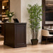 6' Bamboo Wall Silk Tree w/Wood Container -1,276 Leaves -Green - LZB728-GR