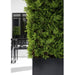 36"Hx34"W UV-Resistant Outdoor Artificial Ming Juniper Topiary Hedge w/Black Glossy Planter -Green - LZJ112-GR