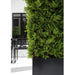 51"Hx31"W UV-Resistant Outdoor Artificial Ming Juniper Topiary Hedge w/Black Glossy Planter -Green - LZJ113-GR