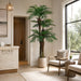 9' Triple Trunk Areca Silk Palm Tree w/Pot -Green - LZP009-GR