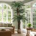 9' Triple Trunk Areca Silk Palm Tree w/Pot -Green - LZP009-GR