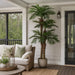 9' Triple Trunk Areca Silk Palm Tree w/Pot -Green - LZP009-GR