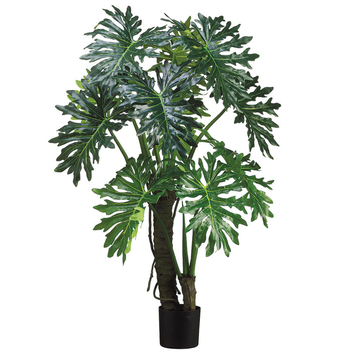 5' EVA Plume Split Leaf Faux Plant w/Pot -Green - LZP105-GR
