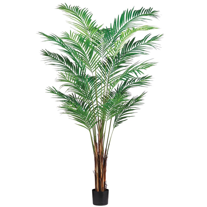 7' Areca Silk Palm Tree w/Pot -Green - LZP127-GR