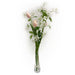 39"Hx19"W Tulip & Fringetree Blossom Silk Flower Arrangement w/Glass Vase -Pink/White - MF8012-PK/WH