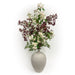 42"Hx25"W Baby's Breath Gypsophila & Apple Blossom Silk Flower Arrangement w/Terra Cotta Vase -Wine/Blush - MF8014-WI/BS