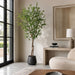 7'2"Hx40"W Enkianthus Silk Tree w/Metal Container -Green - MT8015-GR