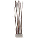 7'5"Hx17"W Alder Wood Artificial Divider w/Baroque Pot -Brown - MT8016-BR