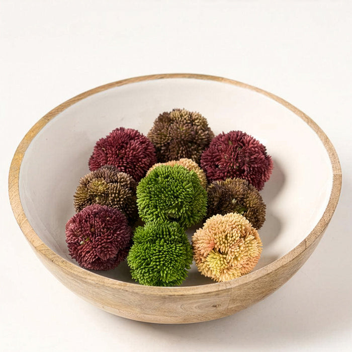 2" Boxed Sedum Ball-Shaped Faux Topiary -Mixed Colors (Pack of 12) - AA1902-MX