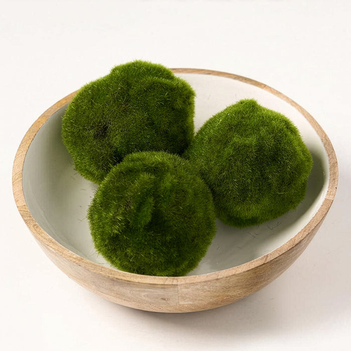 4" Moss Ball-Shaped Artificial Topiary -Green (Pack of 12) - AA4794-GR